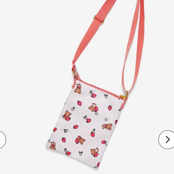 Rilakkuma Strawberry Passport Crossbody Bag - Picture 2 of 7